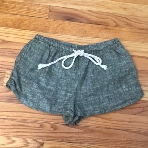 Green Stretchy Shorts